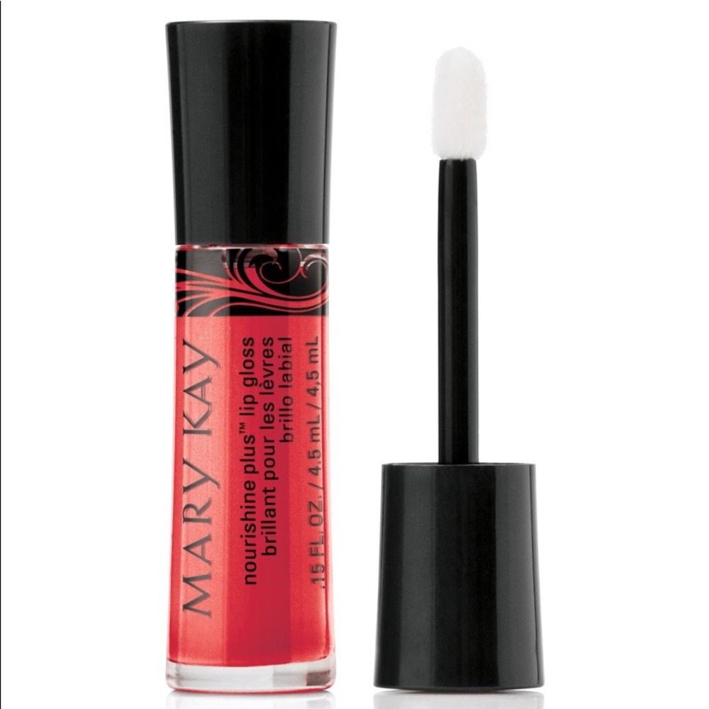 Mary Kay NouriShine Plus Lip Gloss Rock N  Red - Picture 16 of 16